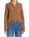Rag & Bone Maxine Ribbed Merino Wool & Cotton Blend Polo Sweater
